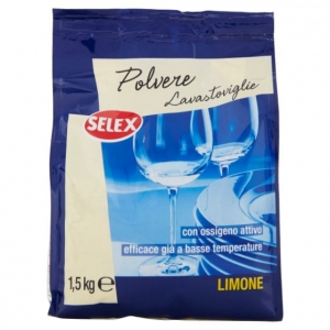 SELEX - LAVASTOVIGLIE - DETERGENTE IN POLVERE - REFILL 1,5 KG