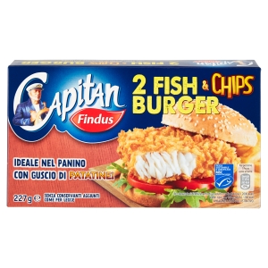 Capitan Findus 2 Fish & Chips Burger 227 g