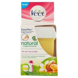 Veet Easy Wax Ricarica roll-on elettrico natural inspirations Per tutti i tipi di pelle 50 ml