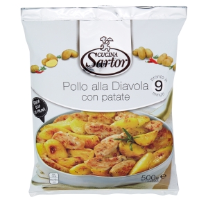 Cucina Sartor Pollo alla Diavola con patate Surgelato 500 g