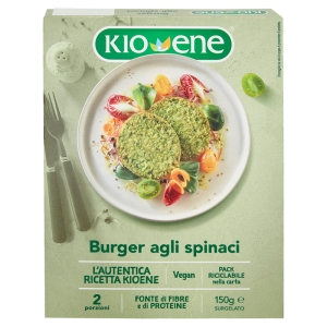 Kioene Burger agli spinaci Surgelato 2 x 75 g