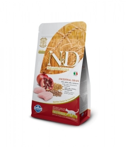 Farmina n&d low grain gatto neutered farro avena pollo melograno 1,5 kg