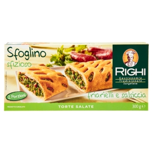 Righi Torte Salate Sfoglino sfizioso friarielli e salsiccia 300 g