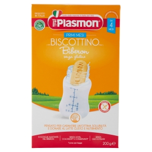 Plasmon Primi Mesi Biscottino Biberon senza glutine 200 g