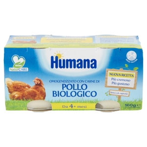 Humana Omogeneizzato con Carne di Pollo Biologico 2 x 80 g