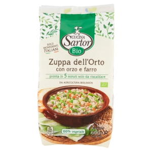 Cucina Sartor Bio Zuppa dell'Orto con orzo e farro Surgelato 600 g