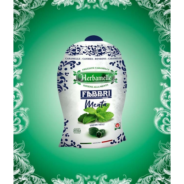 Herbamelle Ripiene alla Menta - Peso netto 75g