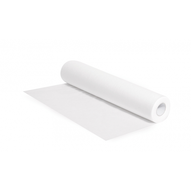 E10180P - Drap d’examen blanc en TNT, h cm 80, 80 mt, prédécoupé à cm 200