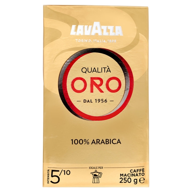 Lavazza Caffè Qualità Oro Arabica, Macinato, gr 250